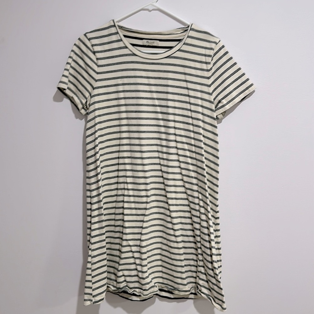 Madewell stripped, shirt dress